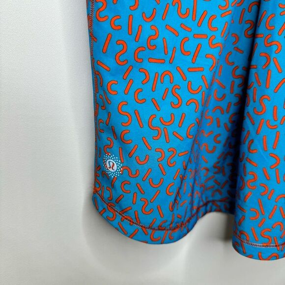 Lululemon Lightened Up Singlet Seawheeze Cheetos Blue and Orange Large w1k75s - Picture 5 of 10